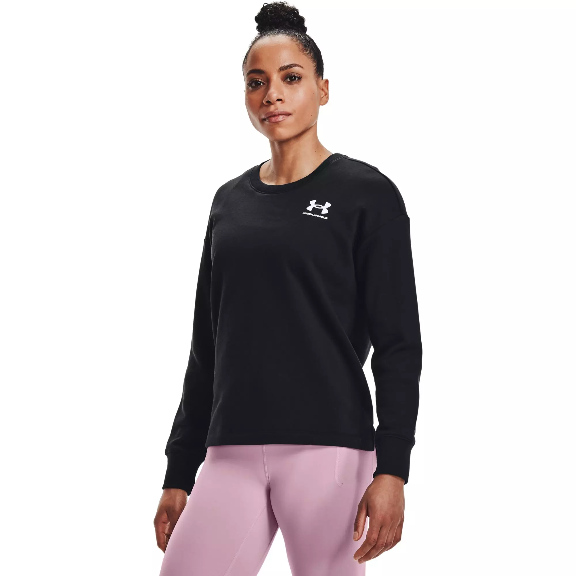 Under armour fleece poly hotsell crew sweatshirt